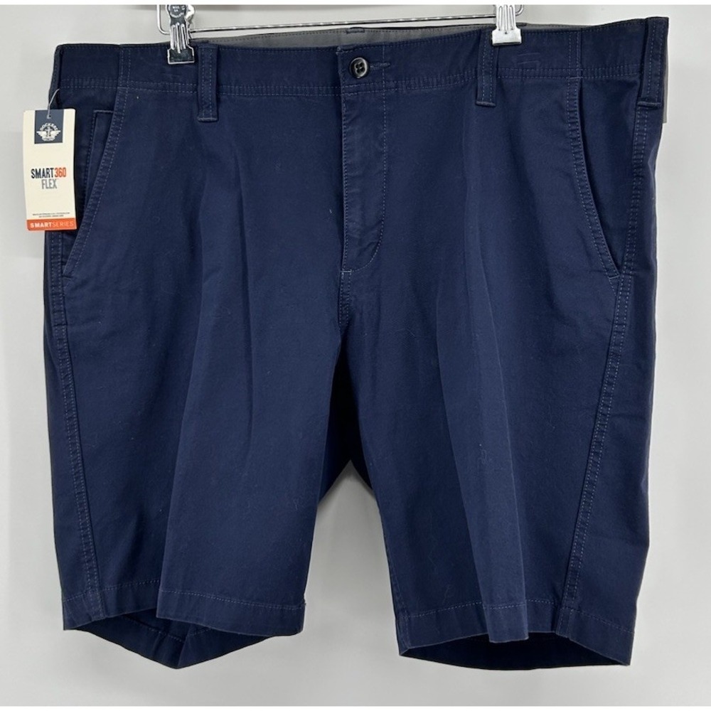 Dockers Smart 360 Flex Smart Series Chino Shorts Blue Men's Size 50 NWT